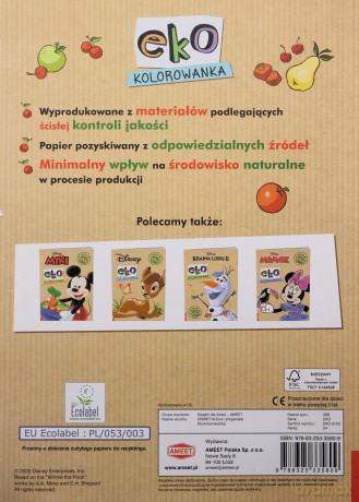 Kubuś i przyjaciele Ekokolorowanka EKO-9103 [KSIĄŻKA]