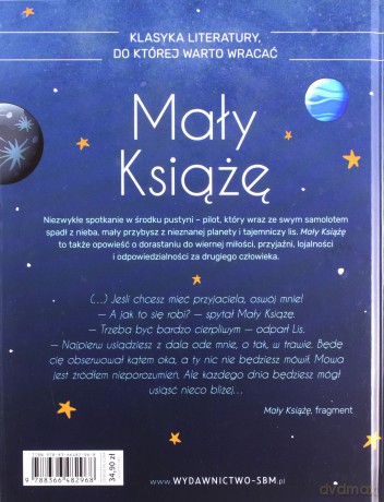 Mały Książę wyd. ekskluzywne - Antoine De Saint Exupery [KSIĄŻKA]