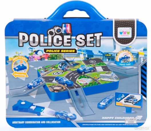 Parking policja walizka