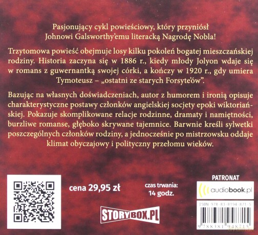 Posiadacz. Saga rodu Forsyte'ów (Tom 1) - John Galsworthy [AUDIOBOOK]