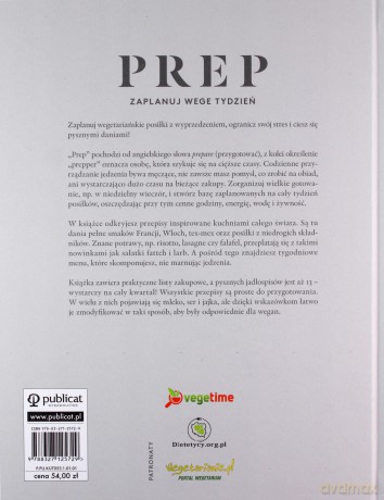 PREP. Zaplanuj wege tydzień - Ylva Bergqvist [KSIĄŻKA]