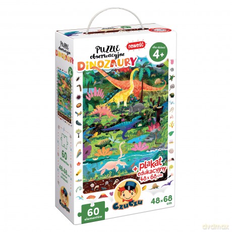 Puzzle obserwacyjne Dinozaury