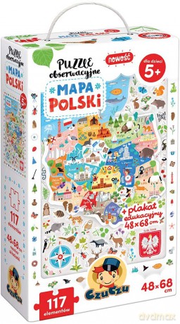 Puzzle obserwacyjne Mapa Polski