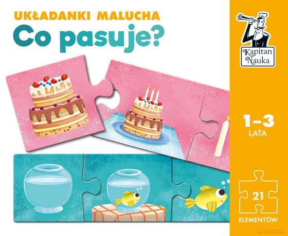 Układanki malucha Co pasuje Kapitan Nauka [PUZZLE]