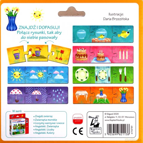 Układanki malucha Co pasuje Kapitan Nauka [PUZZLE]