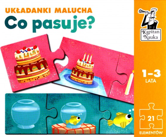 Układanki malucha Co pasuje Kapitan Nauka [PUZZLE]