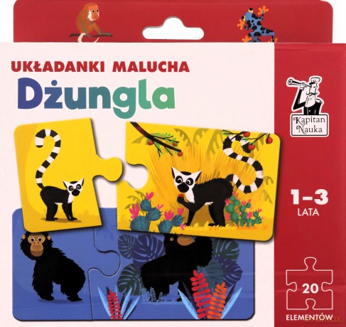 Układanki malucha Dżungla Kapitan Nauka [PUZZLE]