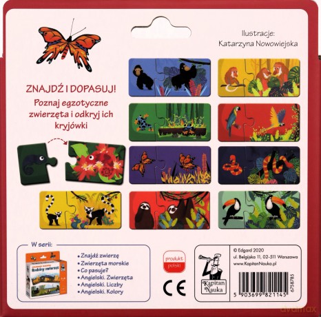 Układanki malucha Dżungla Kapitan Nauka [PUZZLE]