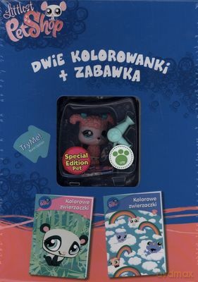 Littlest Pet Shop Dwie Kolorowanki + Zabawka (twarda) [KSIĄŻKA]