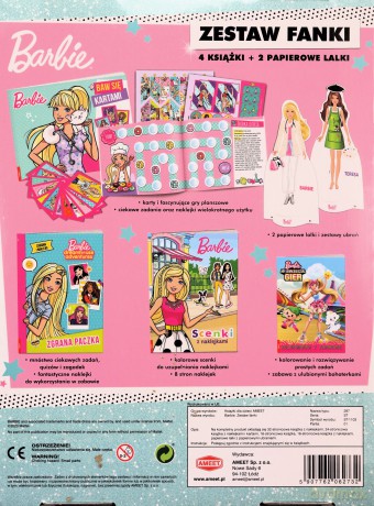 Zestaw fanki Barbie tbcZ ST-1103 [KSIĄŻKA]