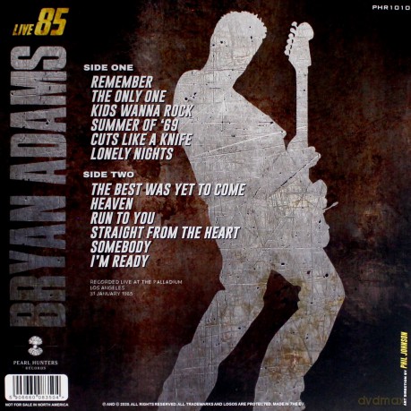 Bryan Adams: Live 85 [Winyl]