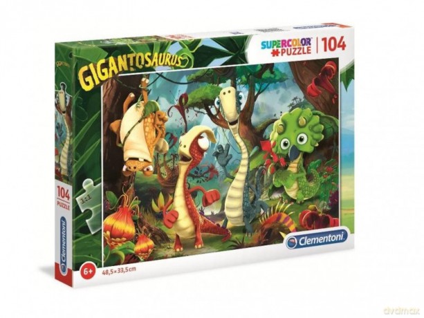 CLEMENTONI 104 el. Super Kolor Gigantosaurus [PUZZLE]