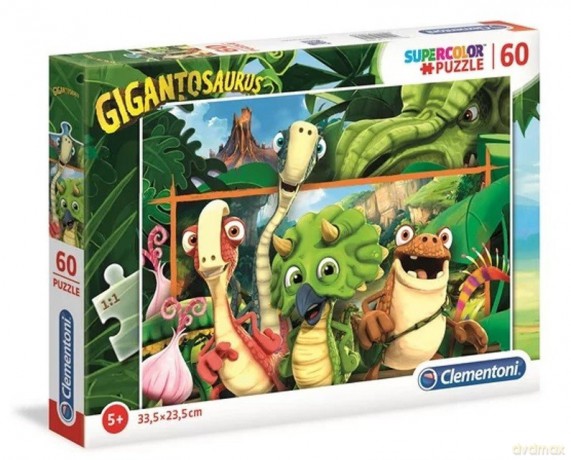 CLEMENTONI 60 el. Super Kolor Gigantosaurus [PUZZLE]