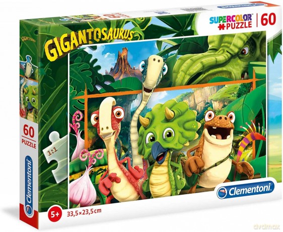CLEMENTONI 60 el. Super Kolor Gigantosaurus [PUZZLE]