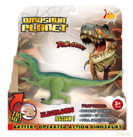 Interaktywny Dinozaur na baterie [FIGURKA]