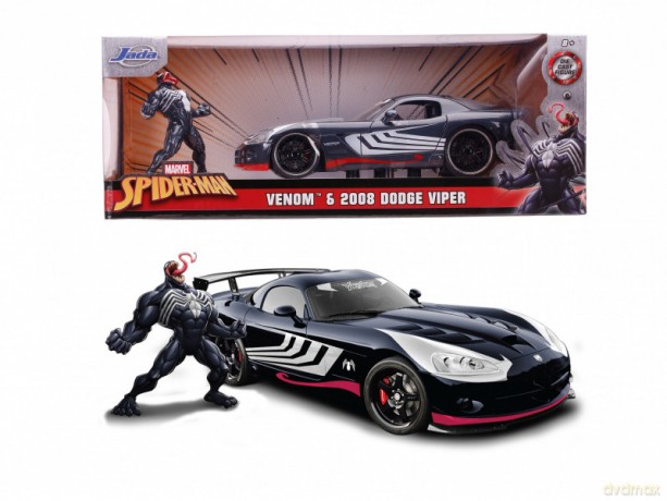 Pojazd i Figurka Marvel Venom 2008 Dodge Viper 1:24