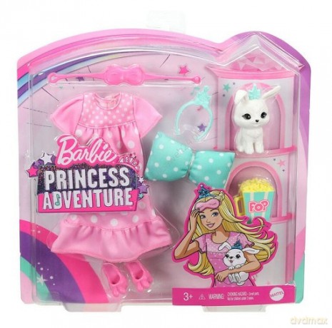 Ubanka Barbie Przygody Księżniczek Ubranko + króliczek