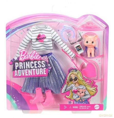 Ubranka Barbie Przygody Księżniczek Ubranko + prosiaczek