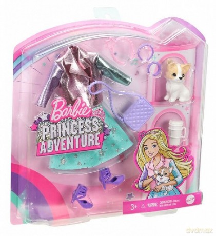 Ubranko Barbie Przygody Księżniczek + szczeniaczek