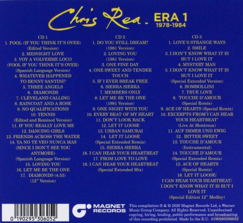 Chris Rea: Era 1 A's B's & Rarities 1978-1984 [3CD]