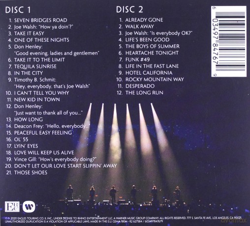 The Eagles: Live From The Forum MMXVIII [2CD]