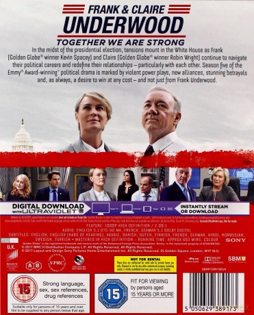 House of Cards: Season 5 (Special) [4xBlu-Ray]
