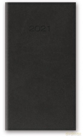 Kalendarz 2021 11T A6 kieszonkowy grafitowy vivella [KALENDARZ]