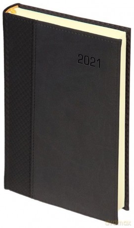 Kalendarz 2021 B5 D107RK dzienny Carbon Paris czarny [KALENDARZ]
