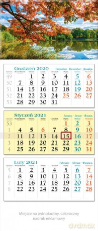 Kalendarz 2021 trójdzielny KT 05 Park [KALENDARZ]