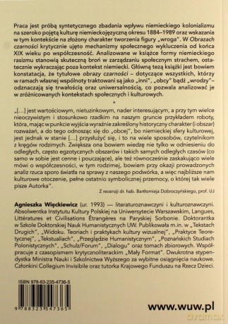 Obrazy czarności. Wyobraźnia imperialna i różnica rasowa w niemieckiej kulturze XIX i XX wieku - Agnieszka Więckiewicz [KSIĄŻKA]