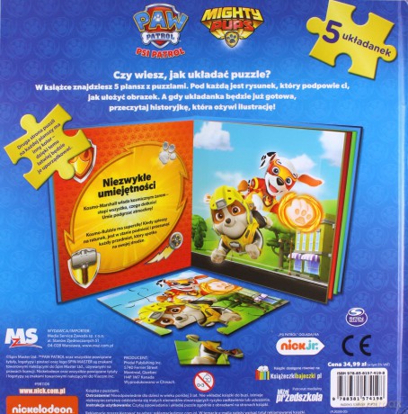 Psi patrol Książka z puzzlami [KSIĄŻKA]