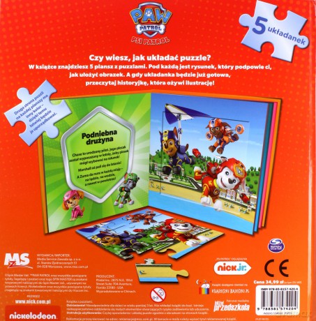 Psi Patrol Książka z puzzlami [KSIĄŻKA]