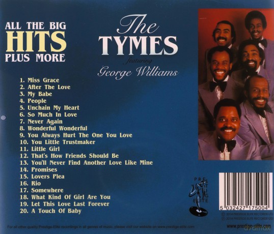 Tymes Ft George Williams: All The Big Hits Plus More [CD]