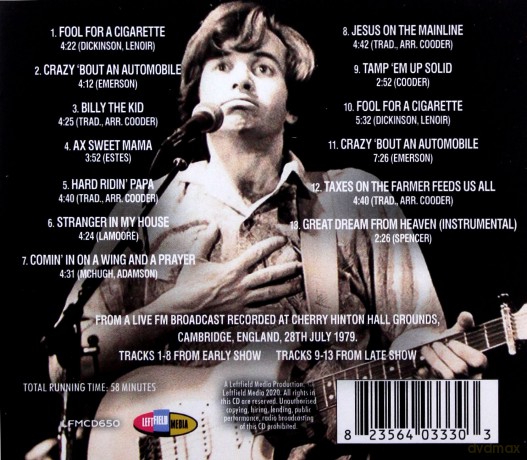 Ry Cooder: Cambridge Folk Festival [CD]