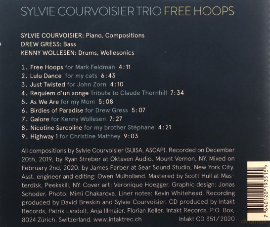 Sylvie Courvoisier Trio: Free Hoops [CD]
