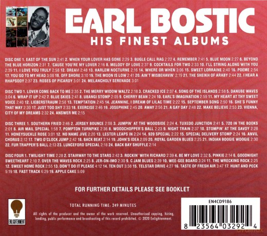 Earl Bostic: His Finest Albums [4CD]