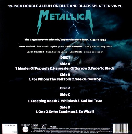 Metallica: Justice For All - Woodstock (Splatter) [2xWinyl]