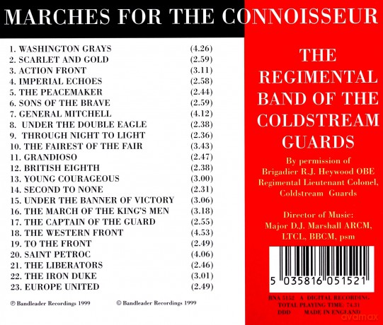 Band Of The Coldstream Guards: Marches For The Connoisseur [CD]
