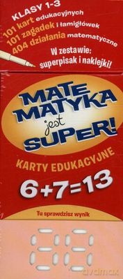 Matematyka Jest Super Klasy 1-3 Dodawanie Karty Edukacyjne (twarda) [KSIĄŻKA]