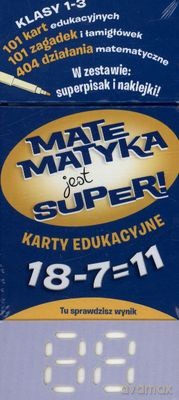Matematyka Jest Super Klasy 1-3 Odejmowanie Karty Edukacyjne (twarda) [KSIĄŻKA]