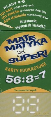 Matematyka Jest Super Klasy 4-6 Dzielenie Karty Edukacyjne (twarda) [KSIĄŻKA]
