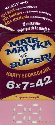 Matematyka Jest Super Klasy 4-6 Mnożenie Karty Edukacyjne (twarda) [KSIĄŻKA]