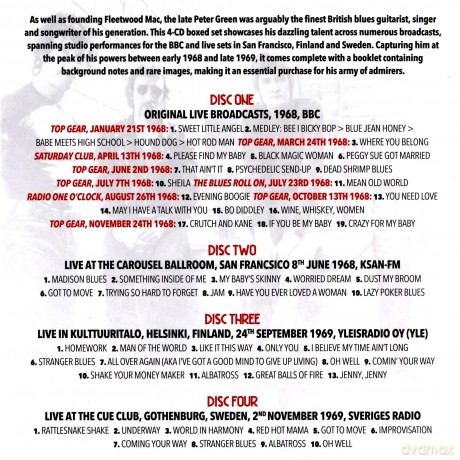 Peter Greens Fleetwood Mac: Stranger Blues - Live (Clamshell) [4CD]