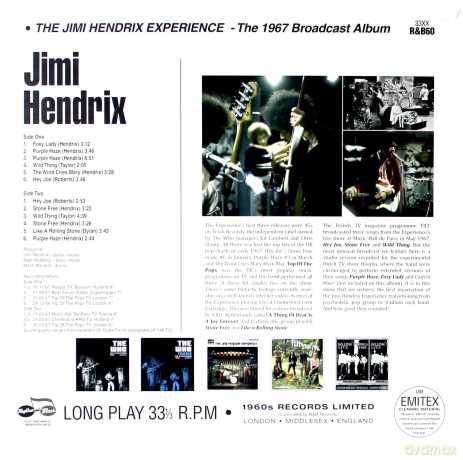 Jimi Hendrix Experience: The 1967 Broadcast Album [Winyl]