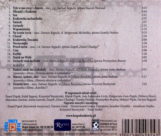 Bóg W Krakowie soundtrack [CD]