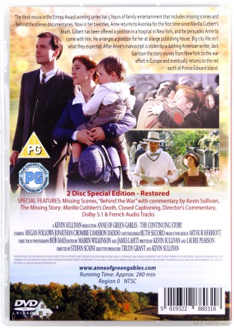 Anne of Green Gables: The Continuing Story (Ania z Zielonego Wzgórza: Dalsze losy) [2DVD]