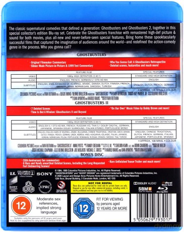 Ghostbusters / Ghostbusters 2 [3xBlu-Ray]