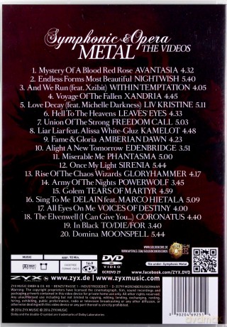 Symphonic and Opera Metal - The Videos [DVD]