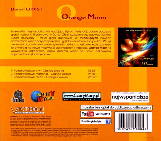 Daniel Christ: Orange Moon  - najlepsza muzyka relaksacyjna [CD]