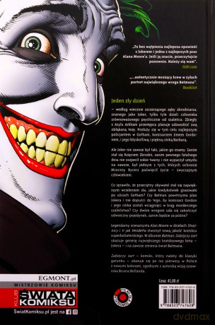 Mistrzowie Komiksu Batman Zabójczy Żart (twarda) - Alan Moore, Brian Bolland [KSIĄŻKA]